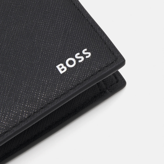 Boss Zair Black Leather Wallet