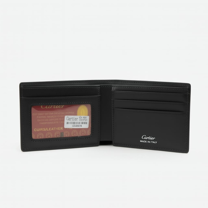 Cartier Black Leather Wallet