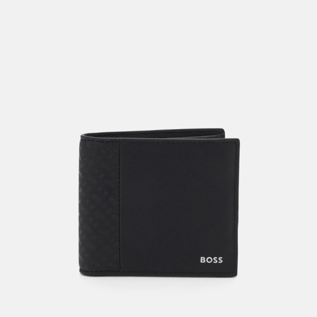 Boss Zair Black Leather Wallet