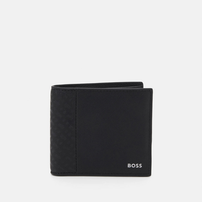 Boss Zair Black Leather Wallet