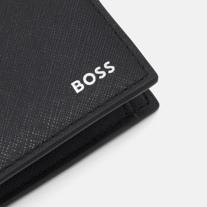 Boss Zair Black Leather Wallet