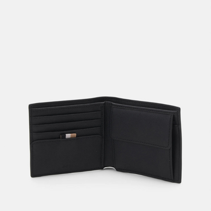 Boss Zair Black Leather Wallet