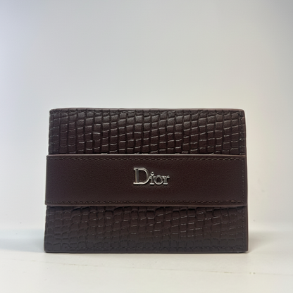 Dior Bifold Brown Leather Wallet