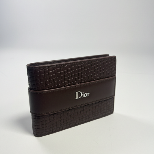 Dior Bifold Brown Leather Wallet