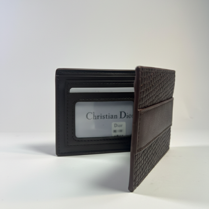 Dior Bifold Brown Leather Wallet