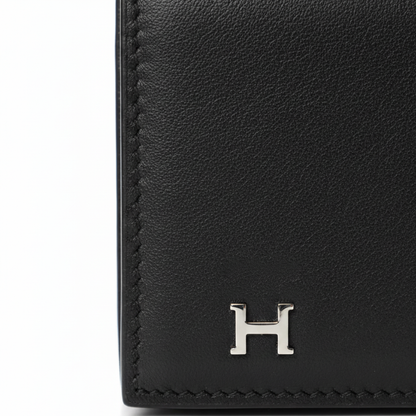 Hermès Limited Edition Black Leather Wallet