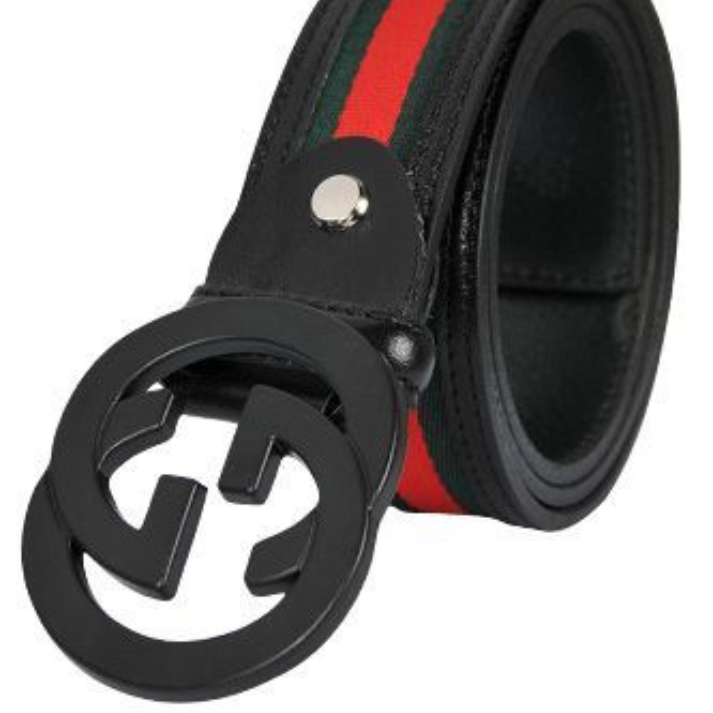 Gucci GG Buckle Leather Belt