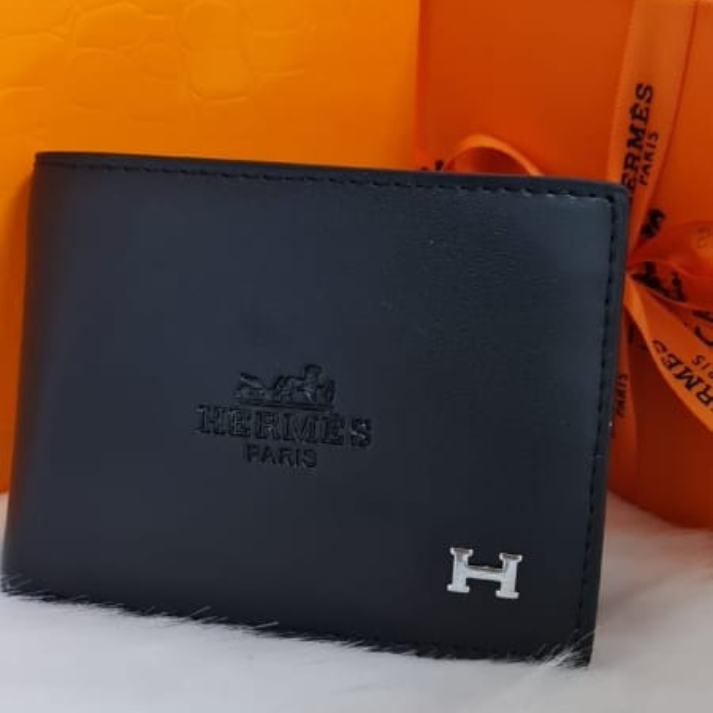 Hermès Limited Edition Black Leather Wallet