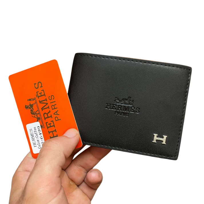 Hermès Limited Edition Black Leather Wallet